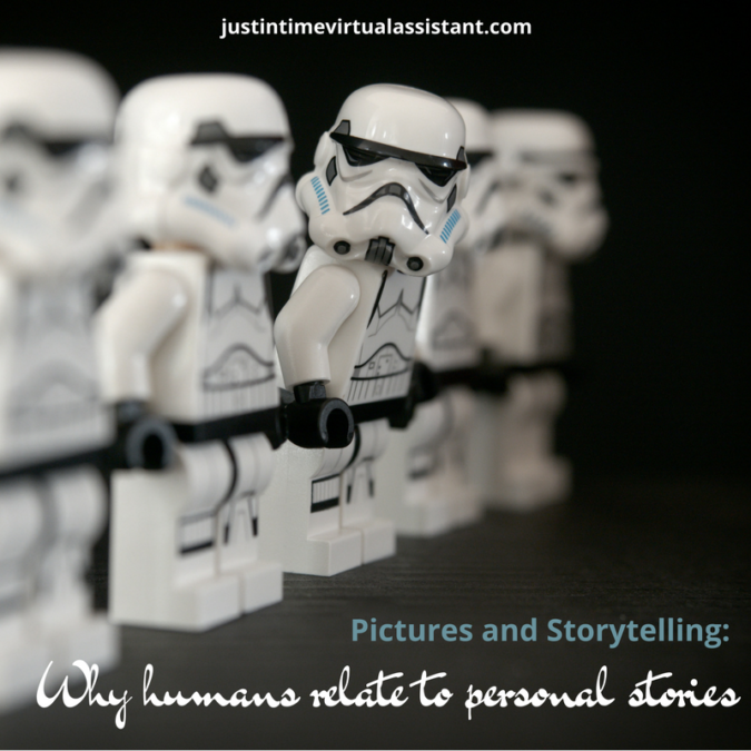 Pictures and Storytelling: Why humans relate to personal stories