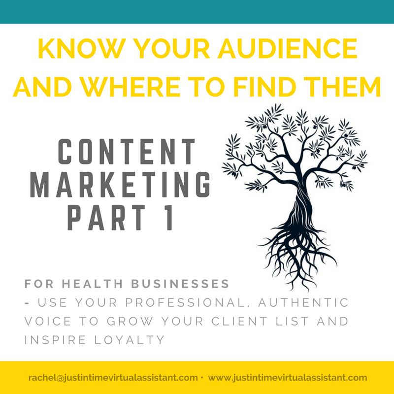 Know your audience and where to find them